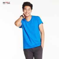 เสื้อยืดทนทาน Cotton ทรงตรง สีน้ำเงิน TS11 - PMKPOLOMAKER