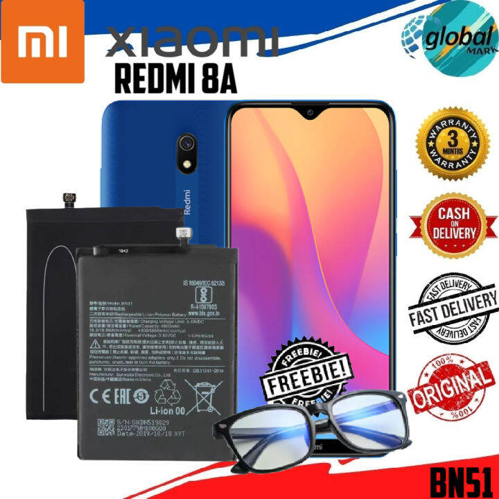XIAOMI Redmi 8A Battery Original Model BN51 (5000mAh) with Free Anti ...