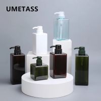 250ml450ml650ml Thicken Square Refillable bottle PETG Shower Gel Shampoo Soap Liquid Dispenser Container 1PC