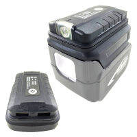 อะแดปเตอร์ USB คู่พร้อมไฟ LED สำหรับ Makita 14.4V 18V Li-Ion BL1830 BL1850แบบพกพาหลอดไฟ LED ไฟฉายพร้อม Dual USB