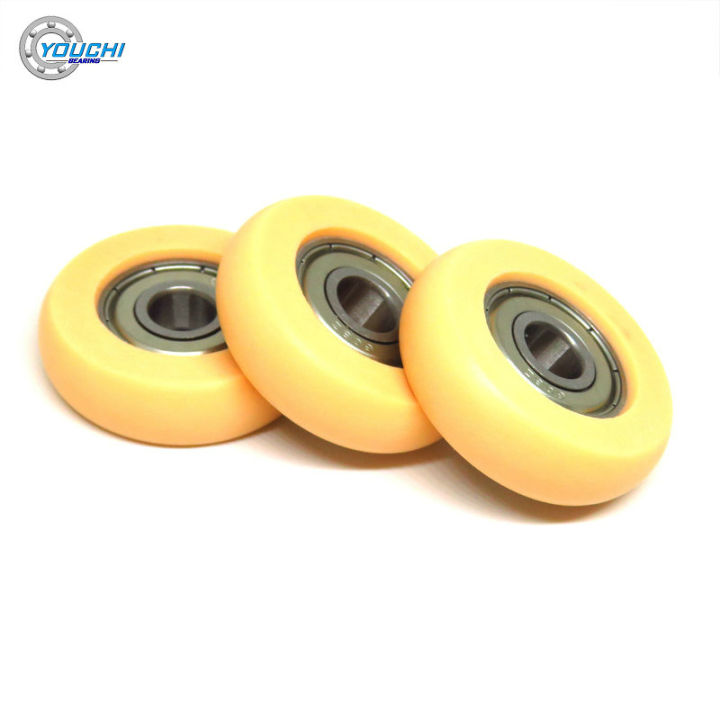 4pcs-od-36mm-rowing-machine-wheel-bsr60836-10-pom-rower-seat-roller-8x36x10mm-plastic-coated-bearing