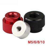 1Pcs Through Hole Nut M5 M6 M8 M10 Aluminium Alloy Knurled Thumb Nuts Thin/Tall Types Hand Grip Knob Step Nut