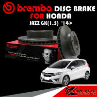 จานเบรกหน้า  BREMBO HONDA   JAZZ GK(1.5)  14-&amp;gt; (09 9936 11)