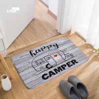 【CW】 Happy Camper Camping Entrance Doormat Area Rugs Mats Floor Anti Washable Outdoor