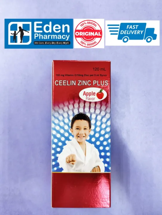 Ceelin Zinc Plus Vitamin C [ apple flavour ] ( 120ml ) Lazada