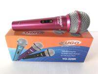 ไมค์โครโฟน พร้อมสาย PROFESSIONAL DYNAMIC MICROPHONE yg-328k สีชมพู สายยาว2 เมตร มีสวิทปิด เปิดในตัว ให้เสียงสมจริง ลดเสียงรบกวนรอบข้าง