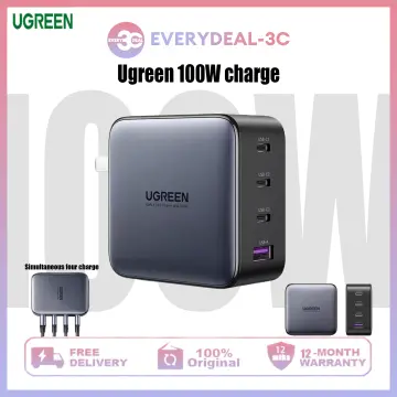 UGREEN USB Charger 100W GaN Charger for Macbook Tablet Fast Charging for  iPhone Xiaomi USB Type