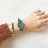 【Hot Sale】 fashion green watch female dial Mori Department of ins fresh all-match simple temperament students