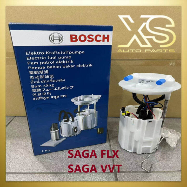 (100 ORI BOSCH ) FUEL PUMP ASSY SET PROTON SAGA VVT NEW BLM FLX 1.3 1.