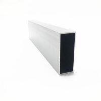 20mm*50mm*1mm square tube aluminum alloy hollow pipe rectangle straight duct vessel 100/200/300/400/500/550mm length Industrial Supplies