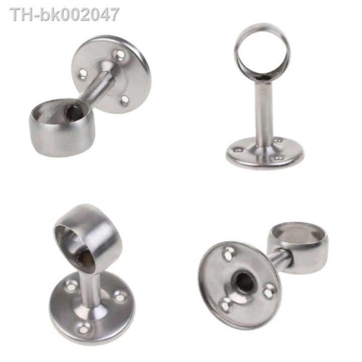 4pcs-stainless-steel-shower-curtain-rod-holder-pipe-flange-socket-flange-rod-holder-ceiling-closet-rail-end-flange-supports