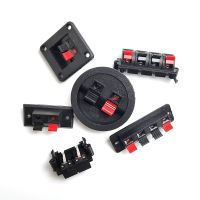 2PCS 2 Positions 4 Poles Connector Terminal Push In Jack Spring Load Audio Speaker Terminal Breadboard Clip