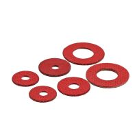 100pcs Red Insulating Fiber Flat Washers Red Paper Meson Gasket Sealing Washers Spacer M2 M2.5 M3 M3.5 M4 M5 M6 M8 Nails  Screws Fasteners