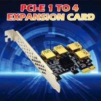 PCI-E to PCIe Adapter PCI-Express 1x to 16x 1 to 4 USB 3.0 Riser Four USB3.0 Graphics Expansion Card for BTC Mining