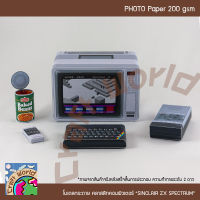 โมเดล เครื่องคอมพิวเตอร์คลาสสิก SINCLAIR ZX SPECTRUM โมเดลกระดาษ ตุ๊กตากระดาษ Papercraft (สำหรับตัดประกอบเอง)