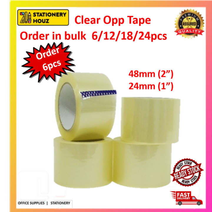 🚛Fast Delivery🚛 Clear Brown Opp Tapes in various sizes Strong Packaging Tape Tape Kotak