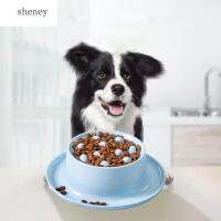 SHENEY อุปกรณ์ป้องกันคอสำหรับแมวและสุนัข,เครื่องใช้บนโต๊ะอาหารสำหรับสัตว์เลี้ยงทำจากพลาสติกใช้ในต่อต้านป้องกันชามลูกสุนัขใช้ได้จริงสำหรับแมวและสุนัข