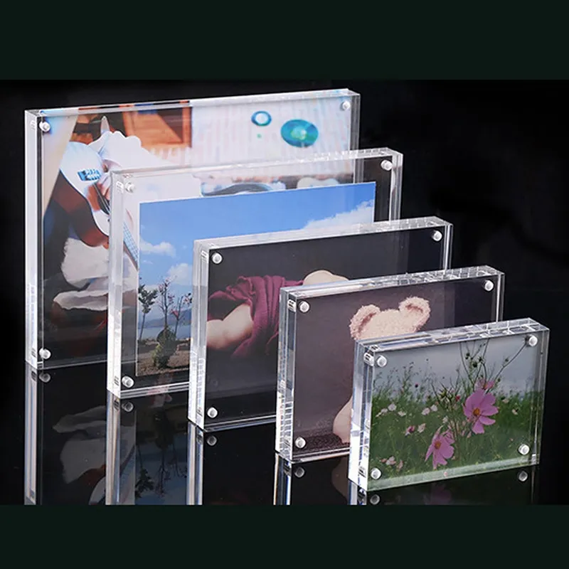 5.5x8.2cm 6x9cm Transparent Acrylic DIY Photo Picture Paiting