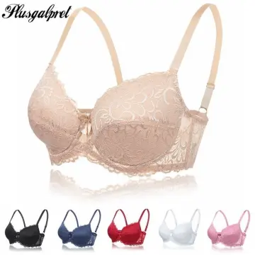 Women's Full Coverage Lace Underwire Thin padded Big Size Bras 40