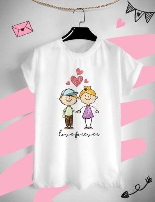 เสื้อลาย Love Forever ต้อนรับวันวาเลนไทน์ วันแห่งความรัก ด้วยเสื้อยืด Valentine สีสันสดใส ใส่สบาย ไม่ยืด ไม่ย้วย