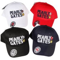 Korean ♚ Pearly Gates Golf Cap หมวกกอล์ฟสำหรับผู้ชายและผู้หญิง หมวกเบสบอล ผ้าฝ้ายแท้ ปักลาย 3D