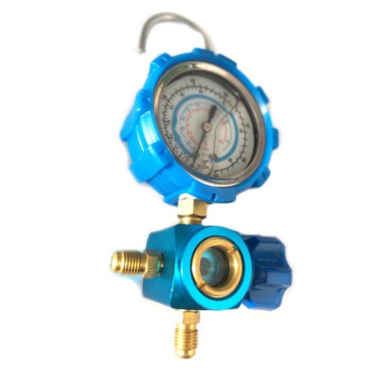 R410A R22 R134A Refrigerant High/Low Pressure Gauge 1/4 Auto Car Air Conditioning Refrigerant