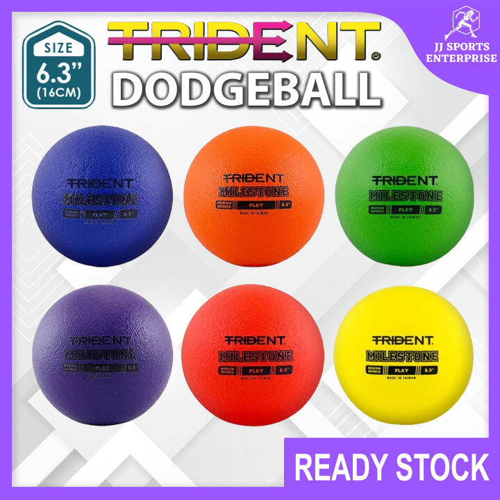 Trident Milestone Play Foam Ball Dodgeball 6.3 Inches Kickball Outdoor Playground Gym Balls