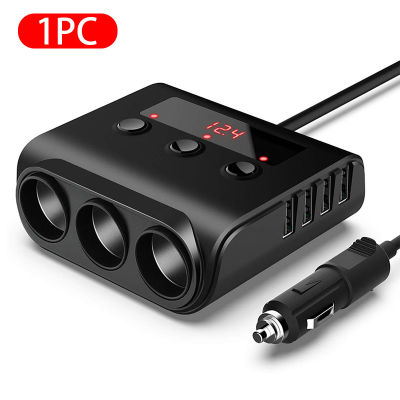 12V 100W Car Lighter 4 USB Car Lighter Socket Splitter Universal DVR Phone Charger for Car Truck SUV