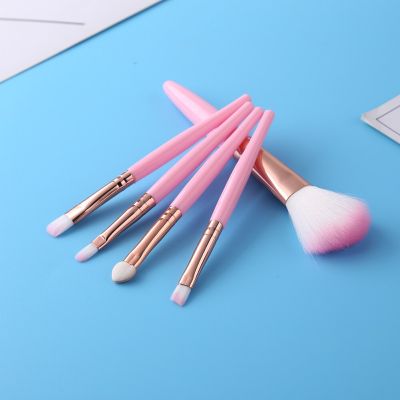 5pcs Makeup Brushes Pro Pink Brush Set Powder EyeShadow Blending Eyeliner Eyelash Eyebrow Make up Beauty Brushes Maquiagem Makeup Brushes Sets