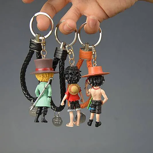 New One Piece Anime Acrylic Cartoon Key Chian Kawaii Luffy Keychain Zoro  Sanji Shankusu Katakuri Pendant Toy Kids Gift