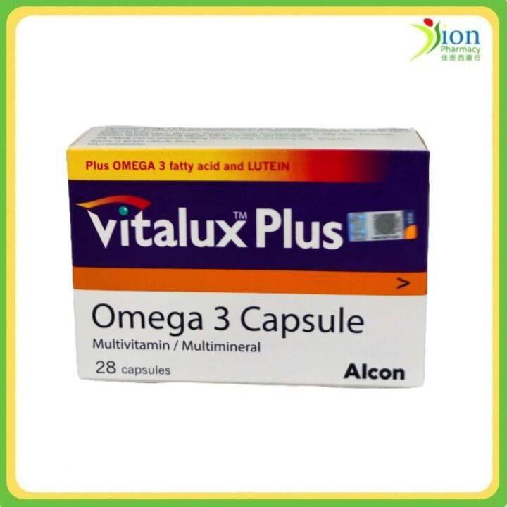 VITALUX PLUS OMEGA 3 MULTIVITAMIN CAPSULE 28S Lazada