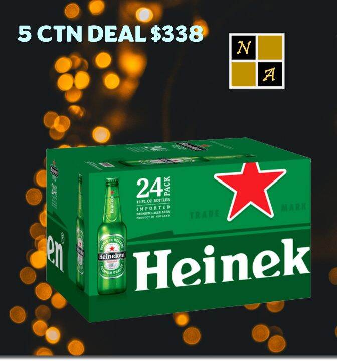 HEINEKEN PINT 24 x 325 ML 5 CARTON BBD Jul 2024 Lazada Singapore