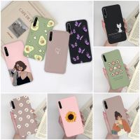 For Huawei Y9s Case Cover 6.59" Fashion Matte Cute Girl Flower Butterfly Silicone Phone Back Cover For HuaweiY9S STK-L21 STK-LX3