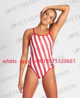 Usa Women Back One Piece Swimsuit Open Back Competition Training Swimwear Fitness Open Waters Swimsuit Arena Swimsuit