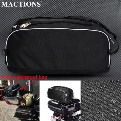 Motorcycle Premium Collapsible Luggage Rack Bag Traveling Waterproof Bags For Harley Touring 1994-2019 Electra Glide Road King