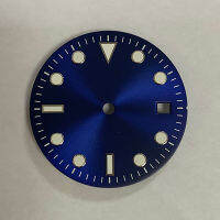 29Mm Watch Dial W/ Green Luminous อะไหล่สำหรับ ETA2836, Japan 8215, 8205, Mingzhu2813ไม่มีโลโก้