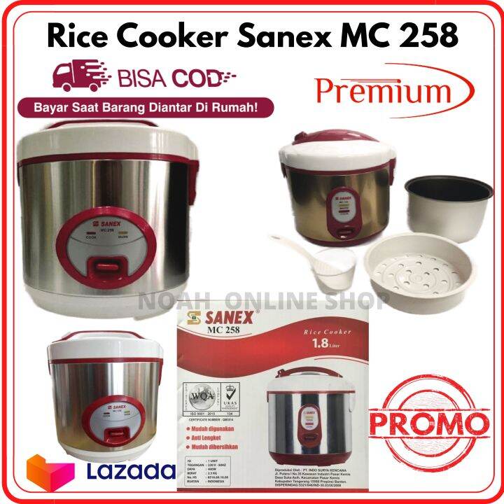 HARGA SPECIALRice Cooker Sanex MC 258 Penanak Nasi Berkapasitas 1,8
