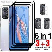 เท่านั้น☊หก Em 1 Vidro Temperado Para Xiaomi Redmi Nota 11e Pro Capa Protetor De Tela Filme 11se 11S 11 Mais 5G