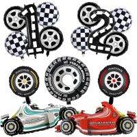 【CC】 5pcs Race Car set include 18inch Checkered 32inch Number Boy Birthday