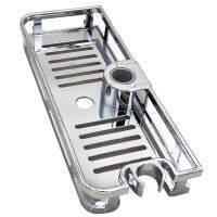 Kitchen Bathroom Shower Shelf Rectangle Detachable Lifting Storage Tray Rack Plastic Holder Bathroom Accessories