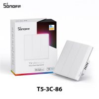 ✳☢ SONOFF TX Ultimate Smart Switch 1/2/3 Gang Full Screen Touch WiFi Light Wall Switch โคมไฟเปิดปิดสมาร์ทโฮม Back Light Switch