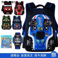 Childrens schoolbag primary school student male 1-3-5-6 grade burden reduction spine protection backpack Korean version