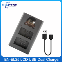 แบตเตอรี่ EN-EL25อินเทอร์เฟซคู่ TYPE-C USB Charger สำหรับ Nikon Z30 Z50 ZFC Micro-Single กล้องจอแสดงผล LCD