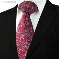 ♟♈ EASTEPIC Birthday Gifts of Floral Neckties Red Jacquard Ties for Men in Business Suits at Weddings Mens Accessories of Quality