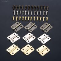 № 10Pcs 18x16mm Iron Cabinet Door Luggage Mini Hinge 4 Holes Decor Furniture Decoration Antique Vintage Round Corner Hinges