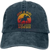 2023 New Fashion  Just A Who Loves Horses Hat Horses Lover Baseball Cap Sun Protection Horses Trucker Dad Hat，Contact the seller for personalized customization of the logo