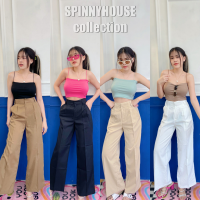 ? SpinnyHouse ? เสื้อไปทะเล สายเดี่ยว เสื้อสายฝอ สายสปาเกตตี้  ♥️ผ้ายืดเยอะ+นิ่ม♥️จะอดใจไหวเหรอ?  เสื้อครอป สายเดี่ยว เดี่ยวร่อง P102B