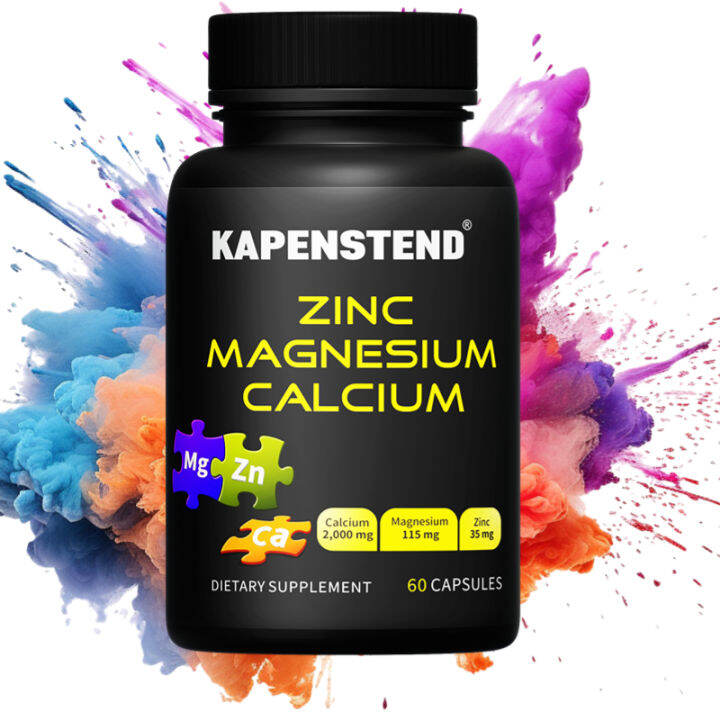 Calcium, Magnesium, Zinc Trio Strengthen Bones Support Muscles Boost Immune System