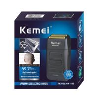 ?ส่งฟรี KEMEI KM-1102 แบบชาร์จไร้สายเครื่องโกนหนวดสำหรับผู้ชายใบมีดแฝดลูกสูบเครามีดโกนใบหน้าดูแลมัลติฟังก์ชั่ที่แข็งแกร่ง T RIMM