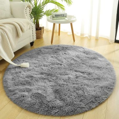 NOAHAS Carpet Living Room Round Thick Carpet Fluffy Large Area Mat Floor Soft Rug Bedroom Long Plush Rug Children Room Decor